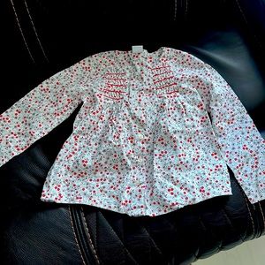 Girl flower blouse
